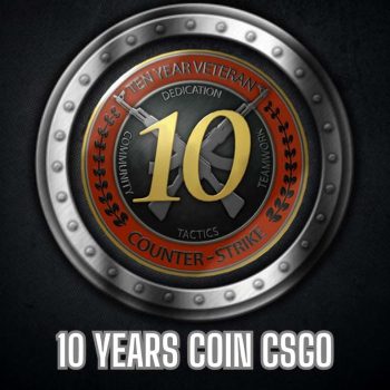 10 years coin csgo accoint