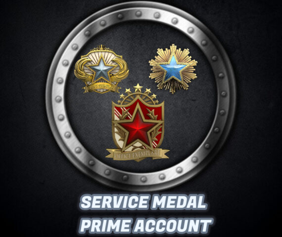 Service medal CSGO prime, High Hours and Wins