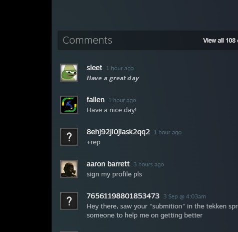 Steam Comment Service