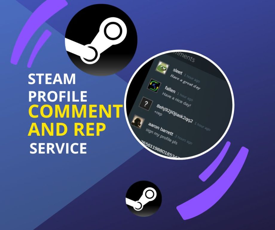 buy steam Profile Comments